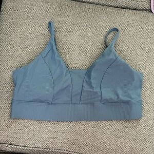 Old Navy Grey/Green Light Support Sports Bra